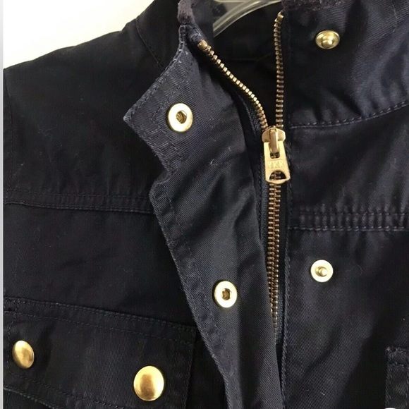 J.Crew | Relaxed Boyfriend Field Jacket Womens Size S Black Full Zip Long Sleeve - Picture 5 of 11